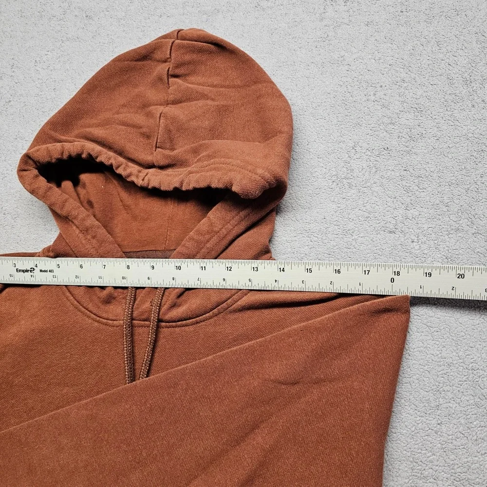 The North Face Never Stop Exploring Hoodie Mens M Brown Fleece Lined Pullover